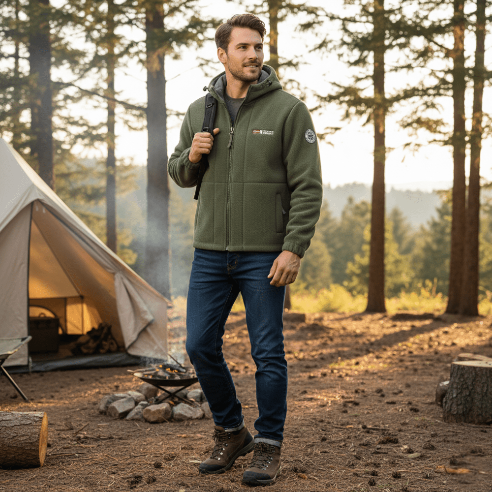 Men’s Fleece Jacket, Windproof Breathable Outerwear | Everhikes - Everhikes