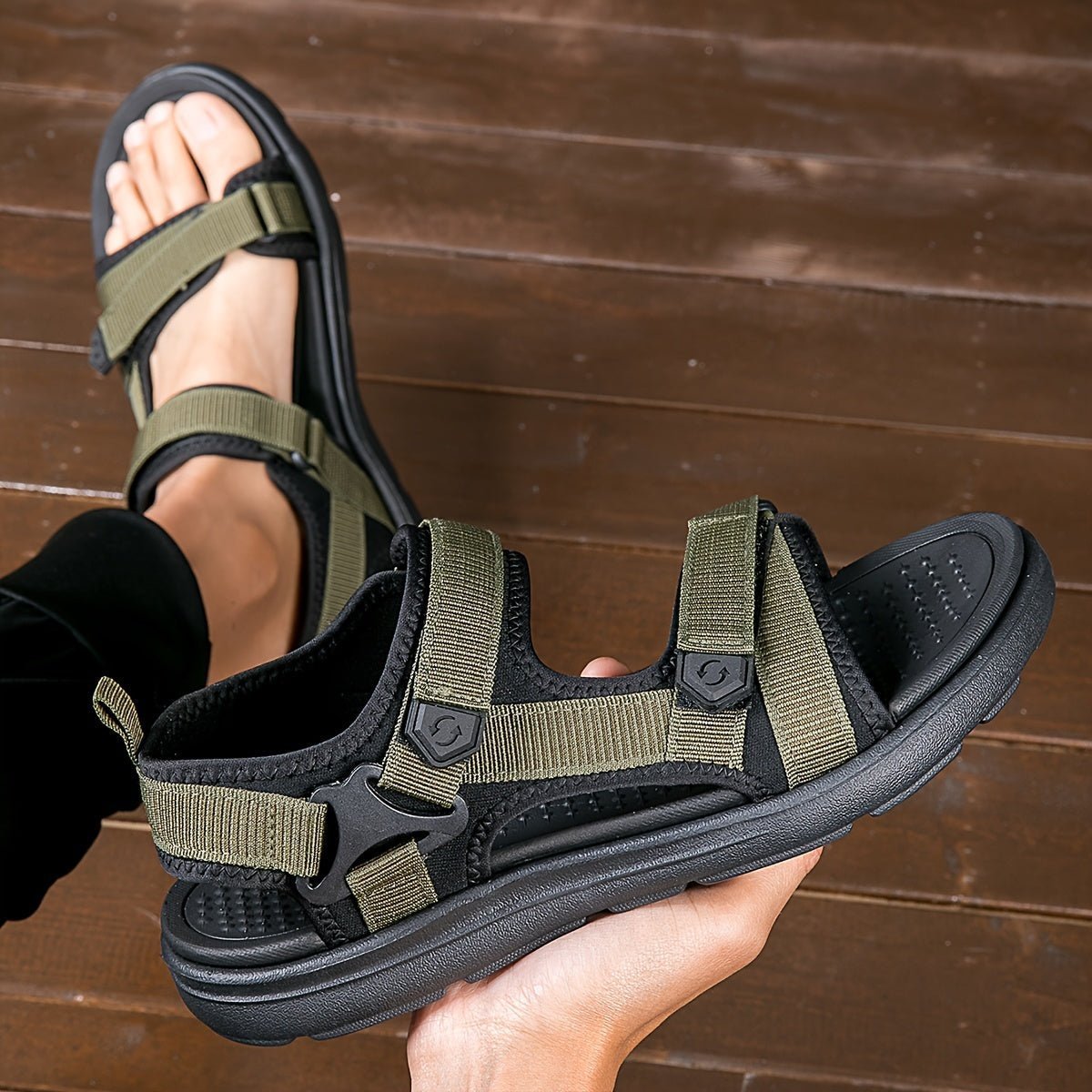 Men's Hiking Sandals Breathable Textile Upper| Everhikes - Everhikes