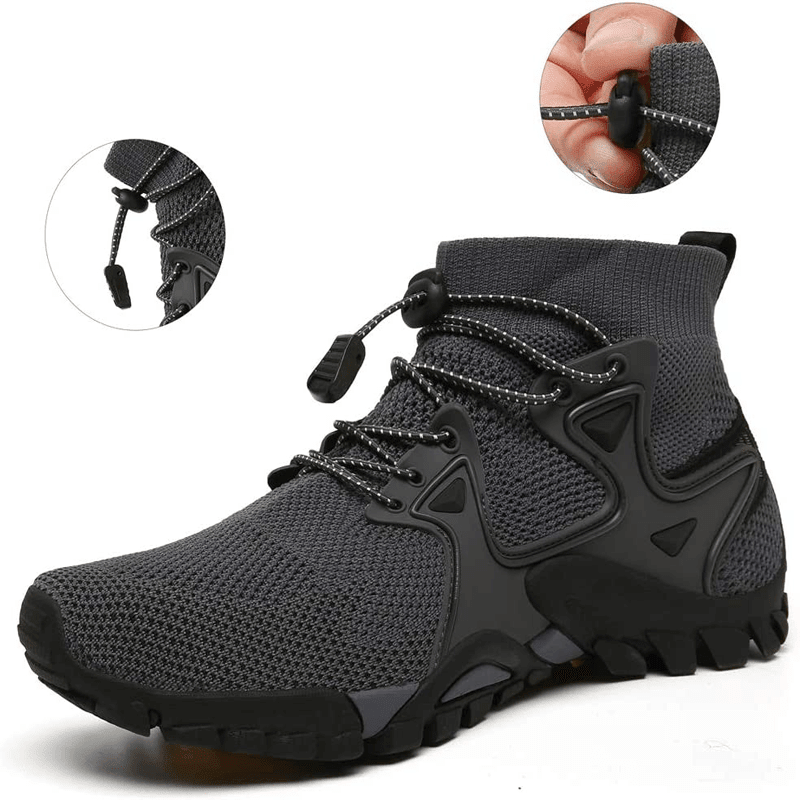 Men’s Lightweight Breathable Hiking Shoes with Non - Slip Grip - Everhikes