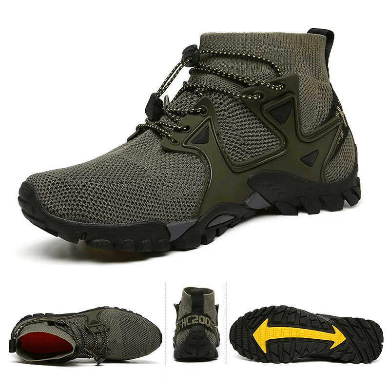Men’s Lightweight Breathable Hiking Shoes with Non - Slip Grip - Everhikes