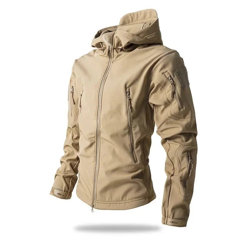 Men’s Softshell Hiking Jacket Windproof Fleece-Lined - Everhikes