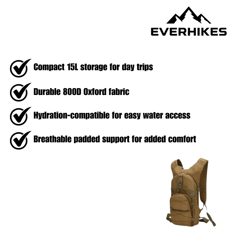 Outdoor Backpack, Compact Durable Day Pack | Everhikes - Everhikes