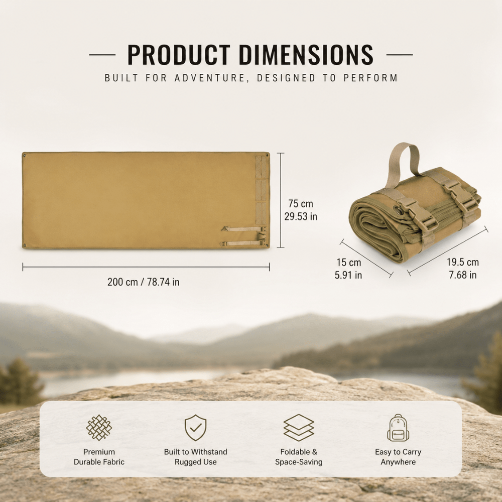 Outdoor Ground Mat Foldable Water-Resistant Oxford Pad - Everhikes