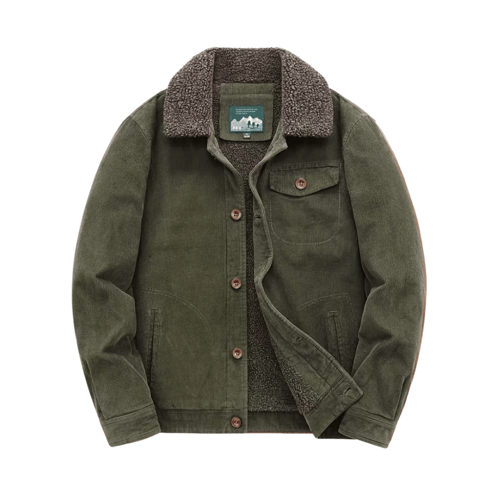 Outdoor Jacket, Cotton Fleece-Lined Men's Fit | Everhikes - Everhikes
