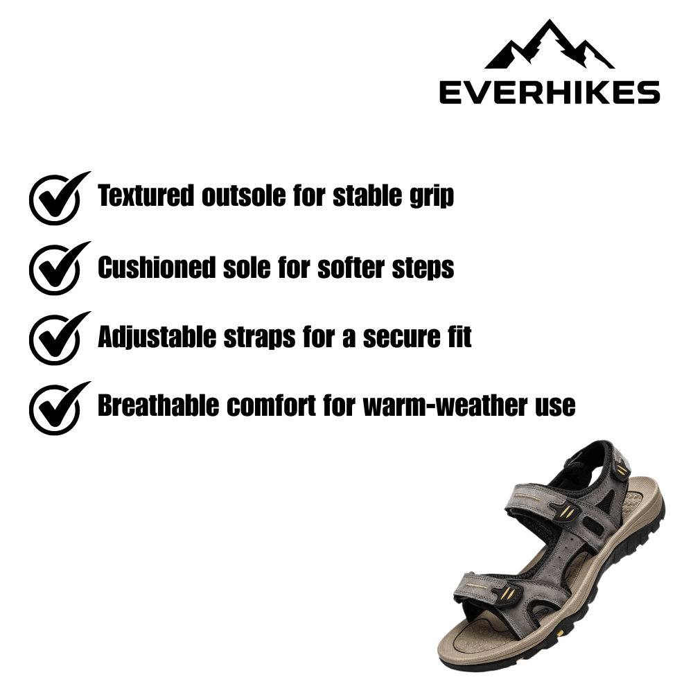 Outdoor Sandals, Lightweight Breathable Adjustable Sandals - Everhikes
