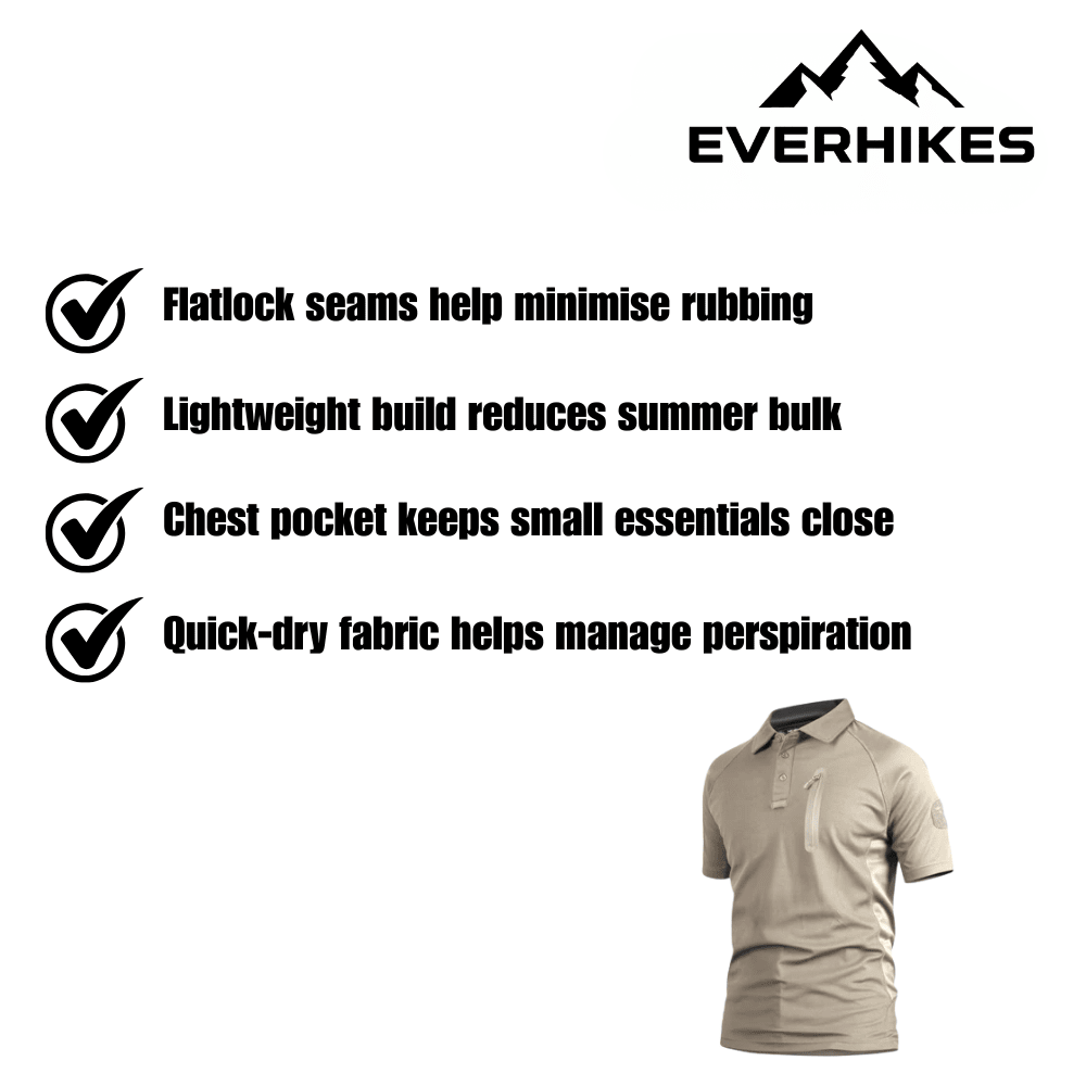Outdoor T-Shirt, Lightweight Quick - Dry | Everhikes - Everhikes