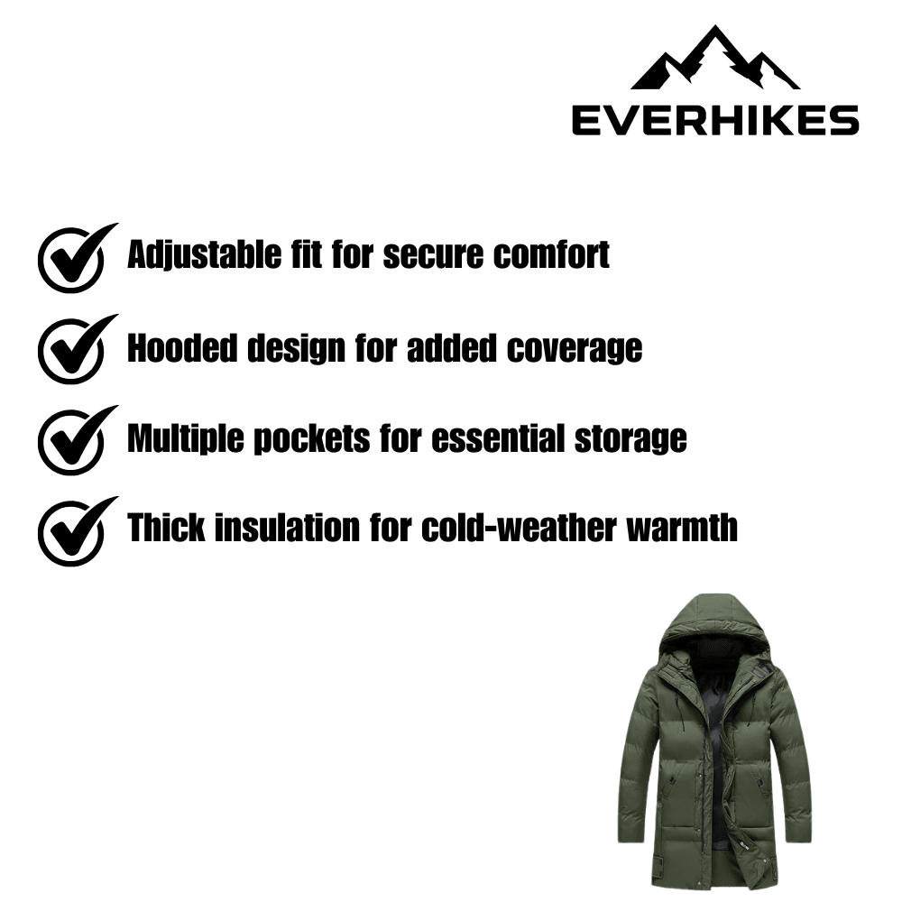 Puffer Jacket, Insulated Hooded Winter Outerwear | Everhikes - Everhikes