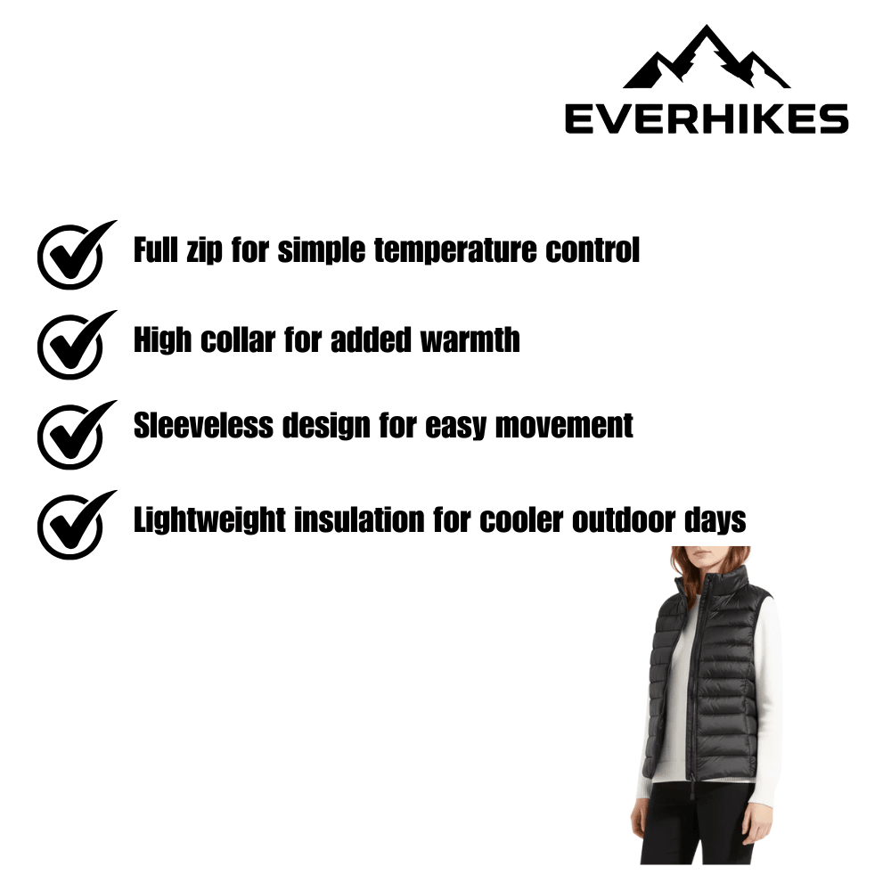 Puffer Vest, Lightweight Quilted Insulated Layer | Everhikes - Everhikes