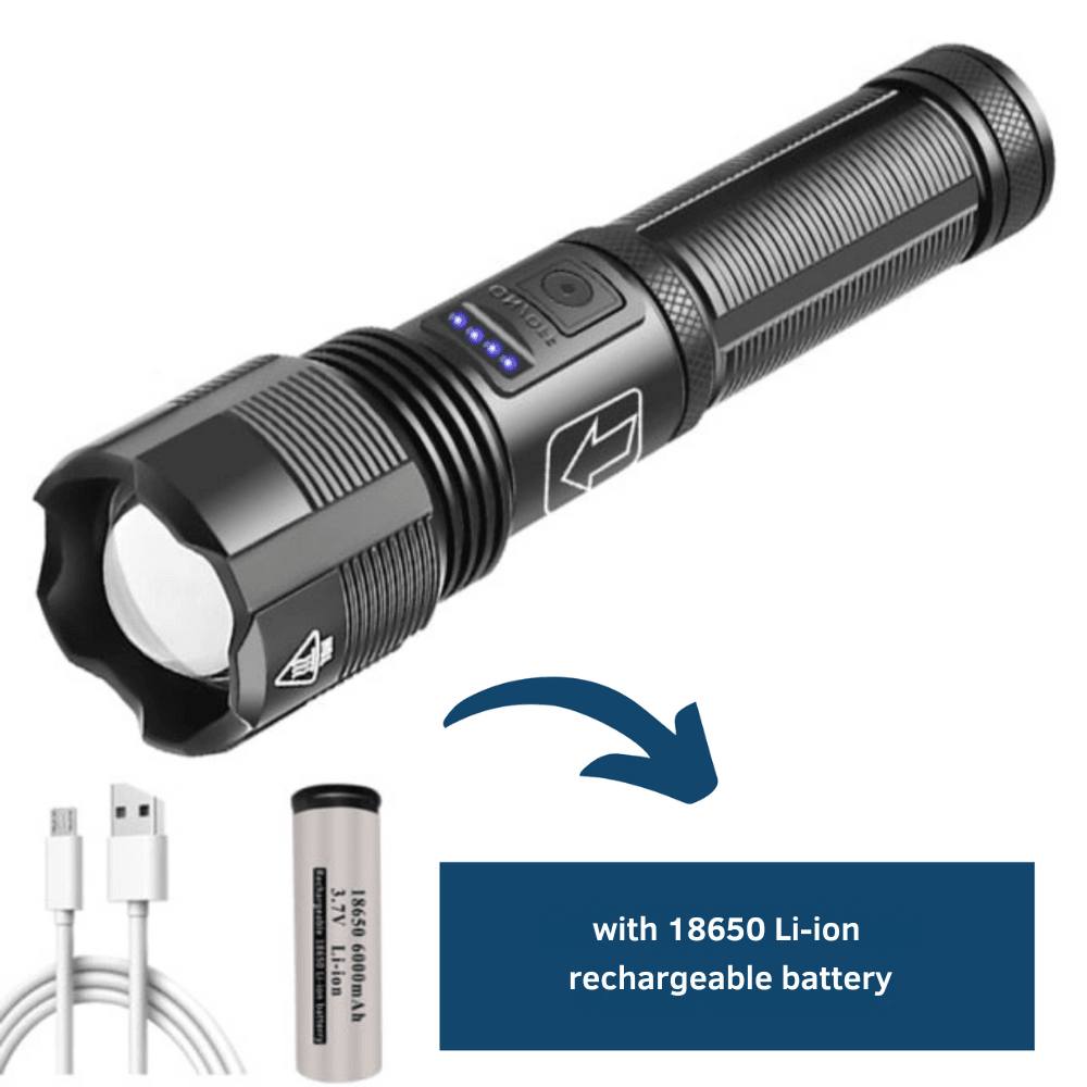 Rechargeable Flashlight – Compact Water-Resistant Outdoor Light - Everhikes