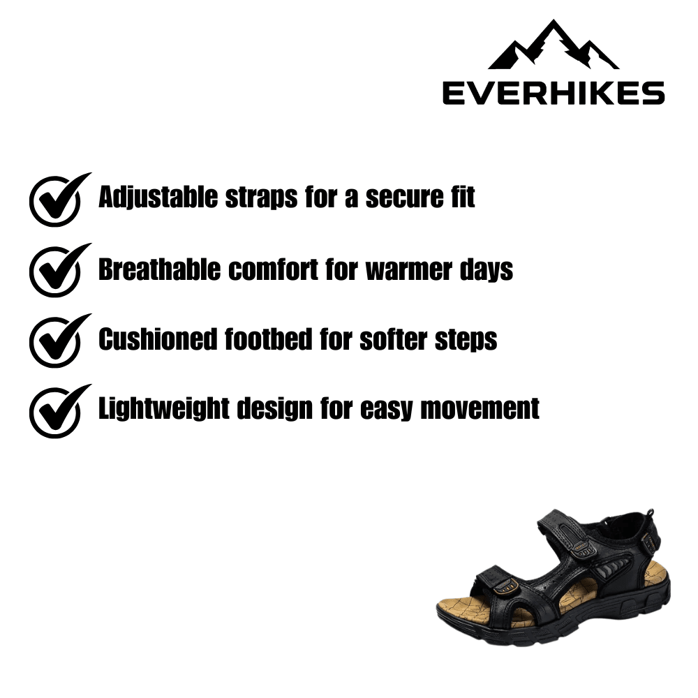 Sandals, Lightweight Adjustable Men's Fit | Everhikes - Everhikes