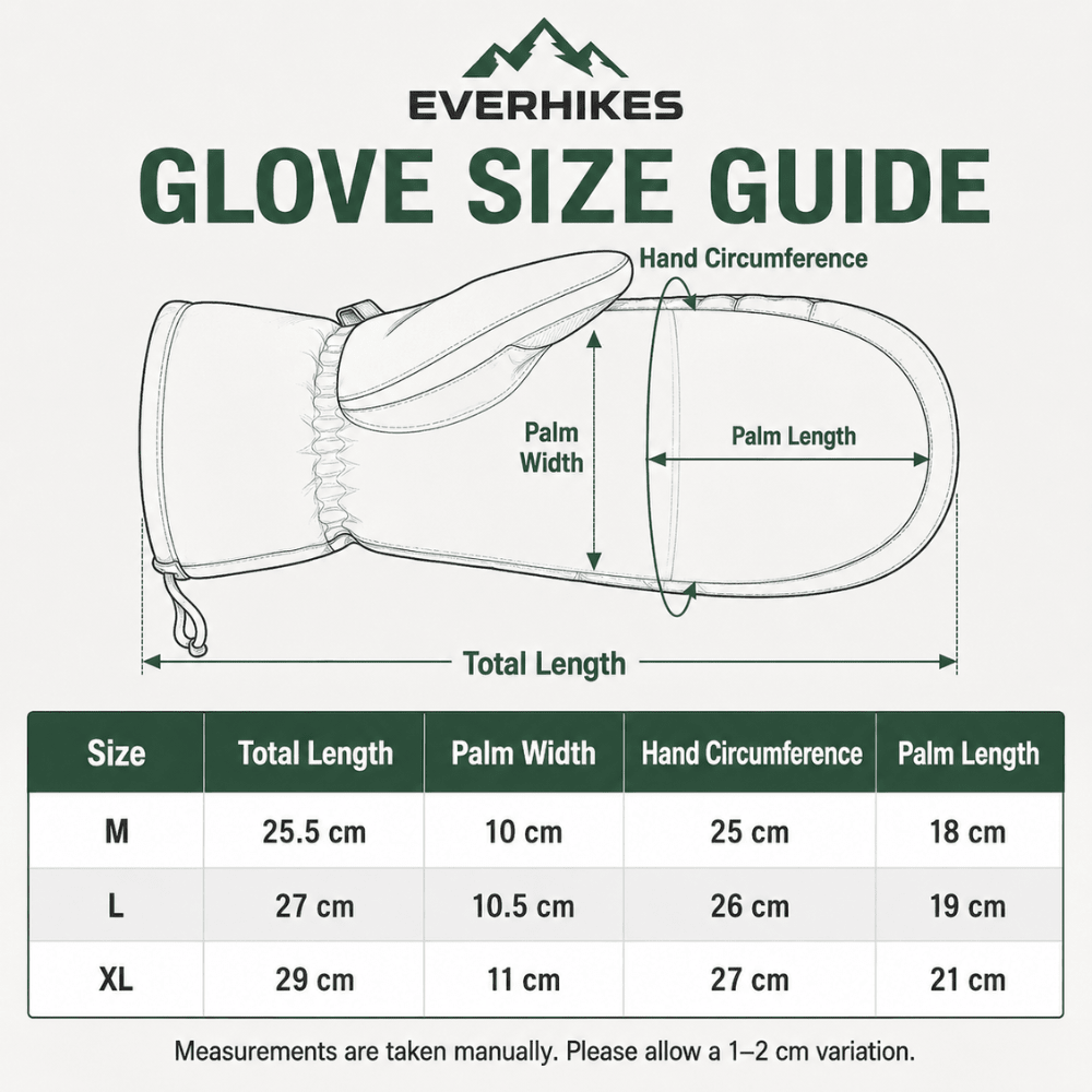 Ski Gloves – Waterproof Thermal Touchscreen Design | Everhikes - Everhikes