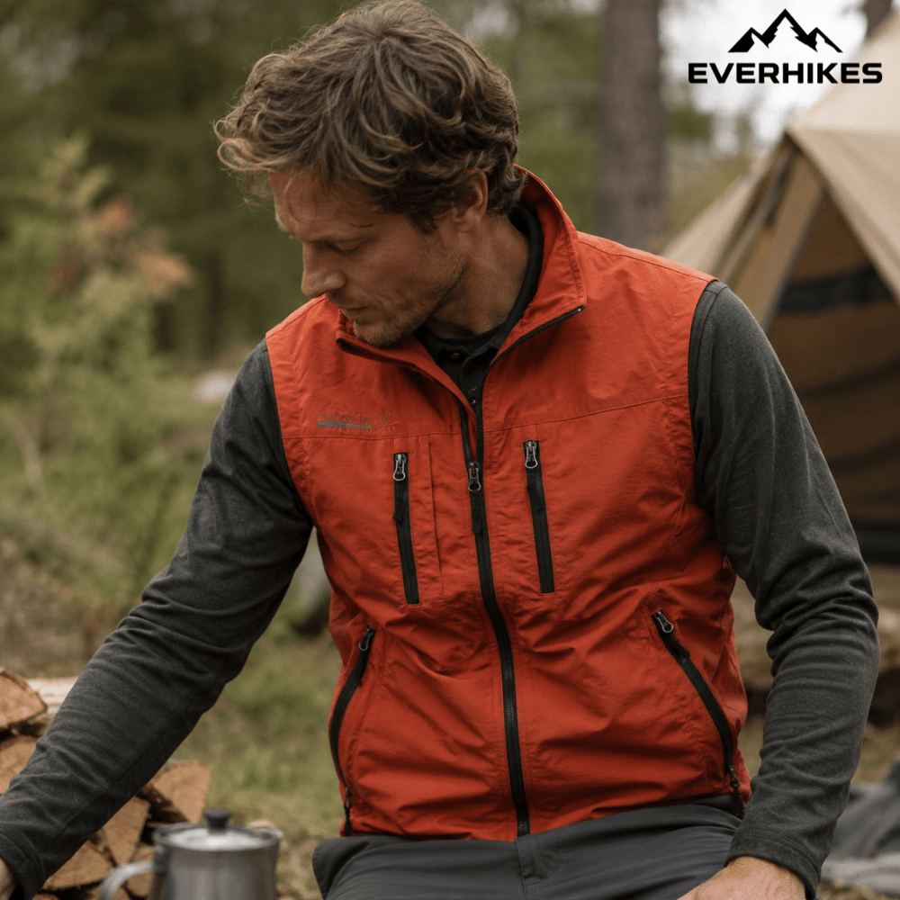 Sleeveless Cargo Vest, Lightweight Water - Resistant | Everhikes - Everhikes