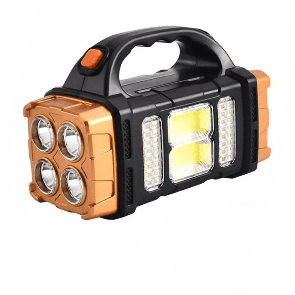 Solar Flashlight, Lightweight Rechargeable Power Bank Light - Everhikes