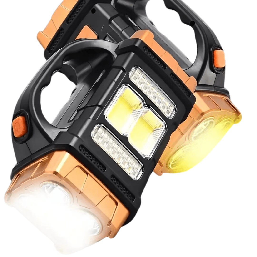 Solar Flashlight, Lightweight Rechargeable Power Bank Light - Everhikes