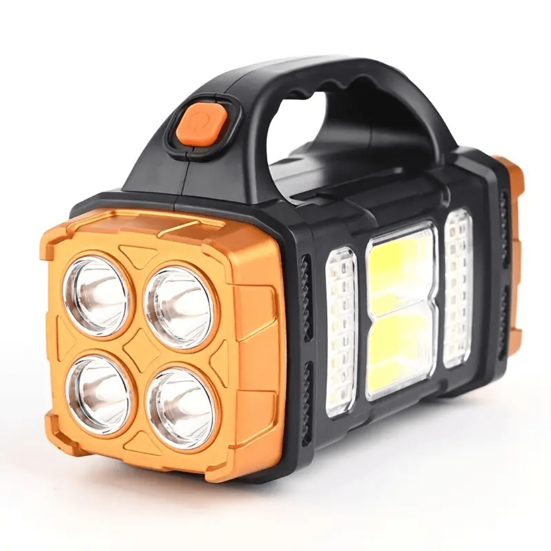 Solar Flashlight, Lightweight Rechargeable Power Bank Light - Everhikes