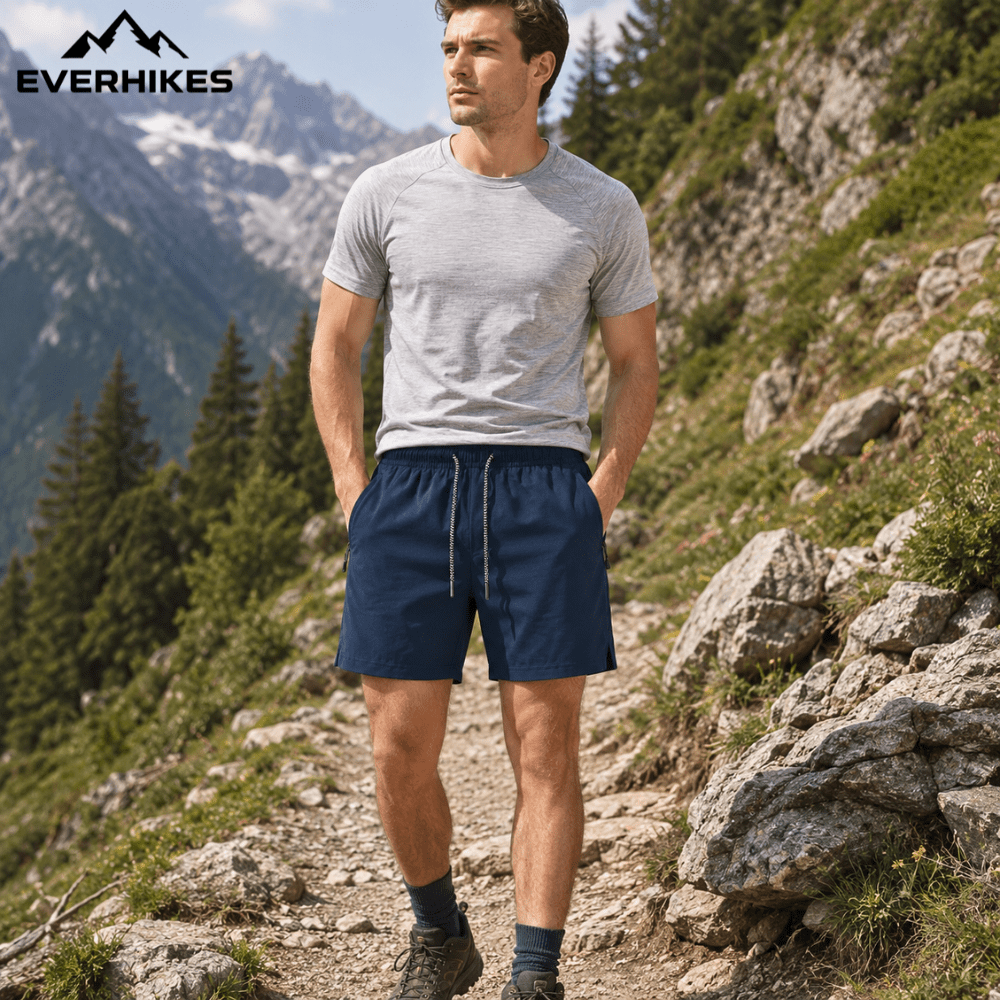 Sports Shorts, Lightweight Breathable Drawstring Shorts - Everhikes