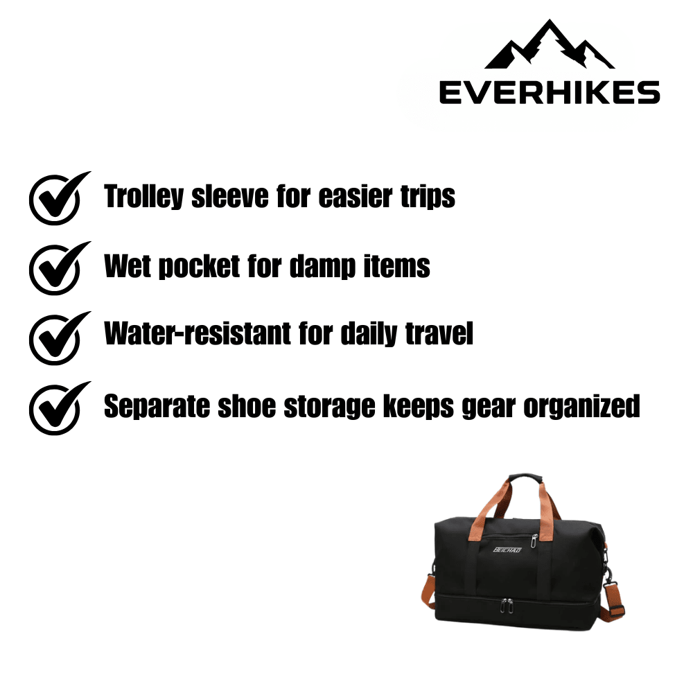 Sports Travel Bag – Durable Water - Resistant Duffel | Everhikes - Everhikes