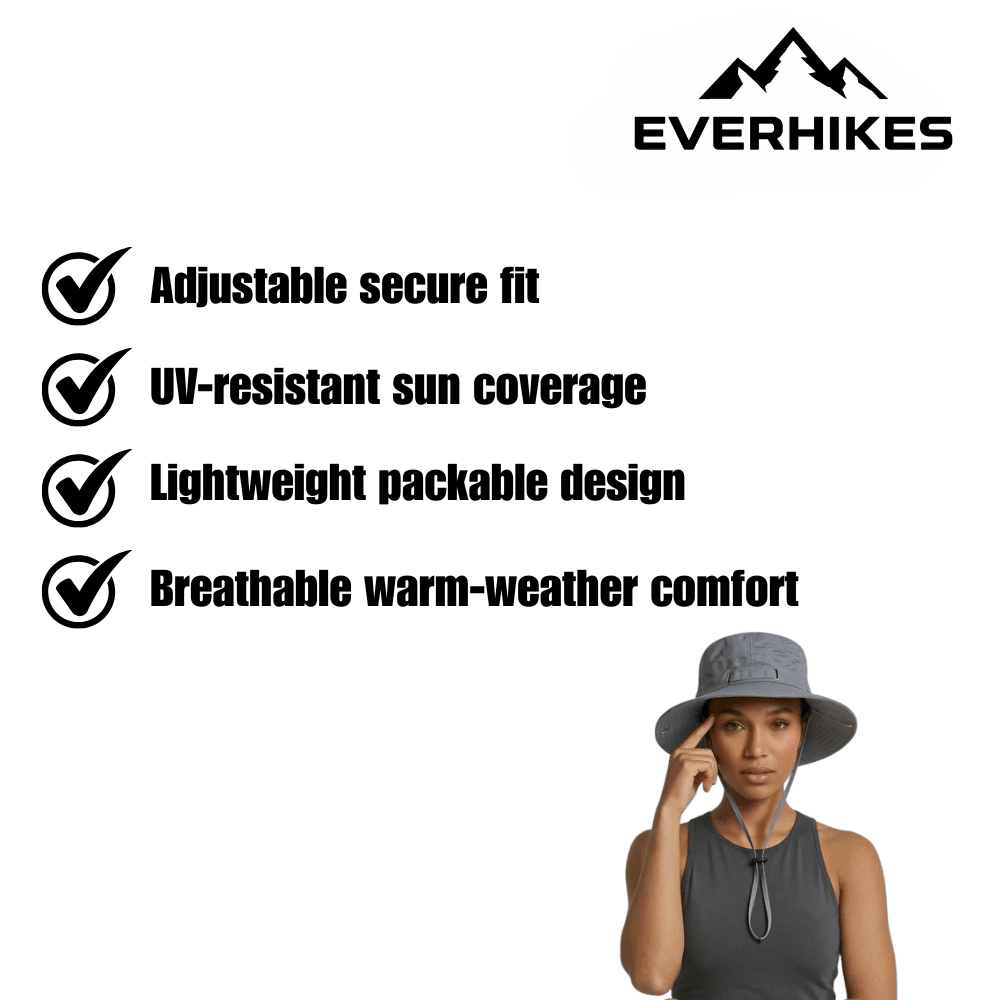 Trekking Hat, Lightweight Breathable UV - Protective | Everhikes - Everhikes