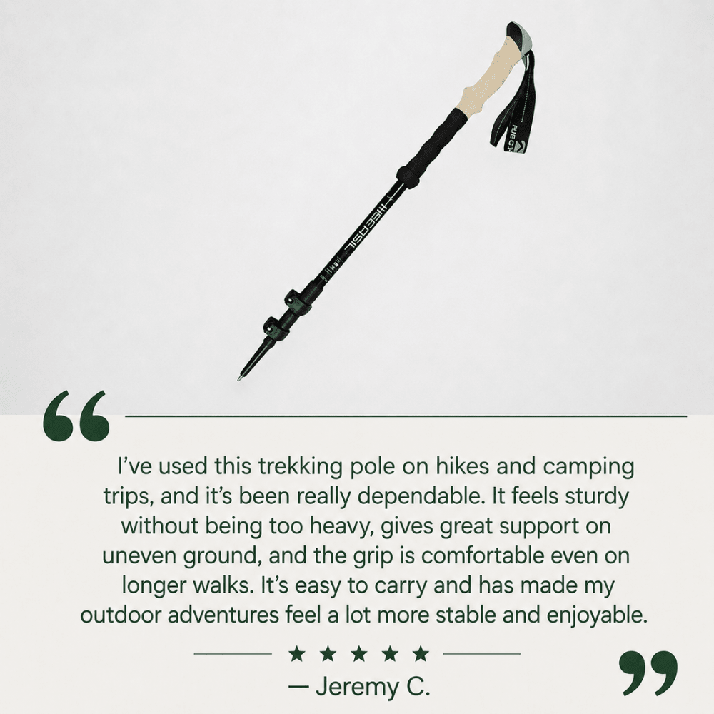 Trekking Pole – Lightweight Shock-Absorbing Hiking Pole - Everhikes