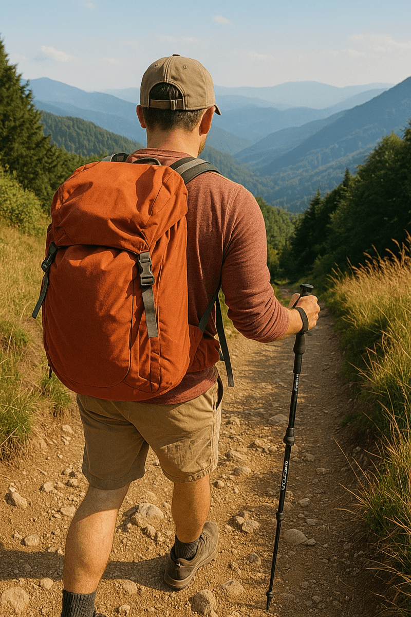 Trekking Pole – Lightweight Shock - Absorbing Hiking Pole - Everhikes
