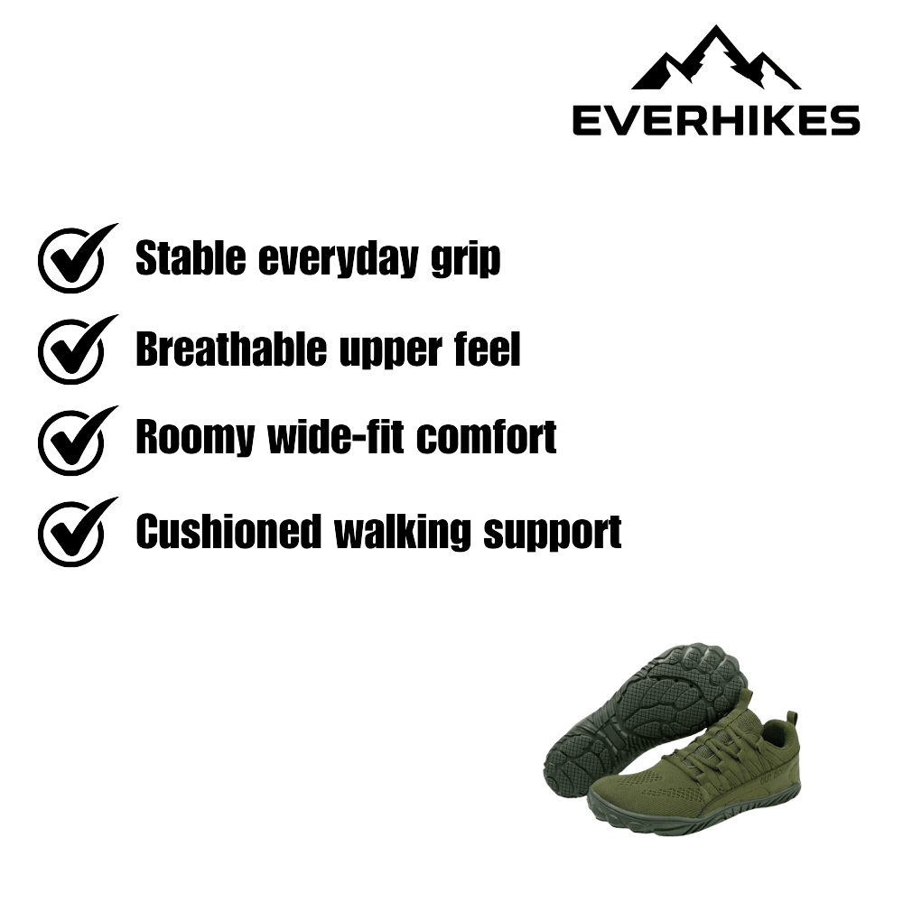 Walking Shoes Breathable Wide - Fit Grip | Everhikes - Everhikes