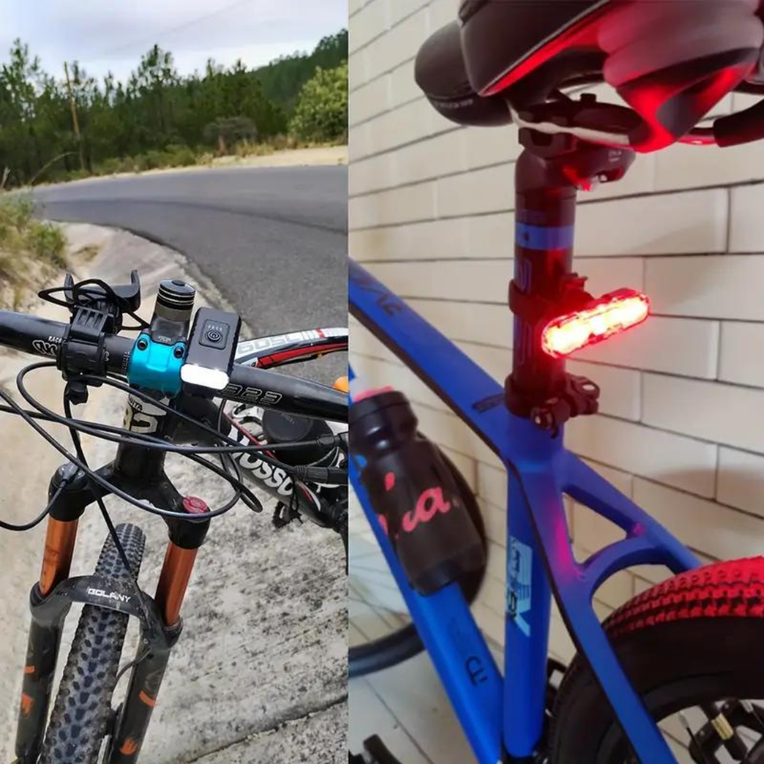 Bike Light Set Rechargeable LED with Front and Rear Lights