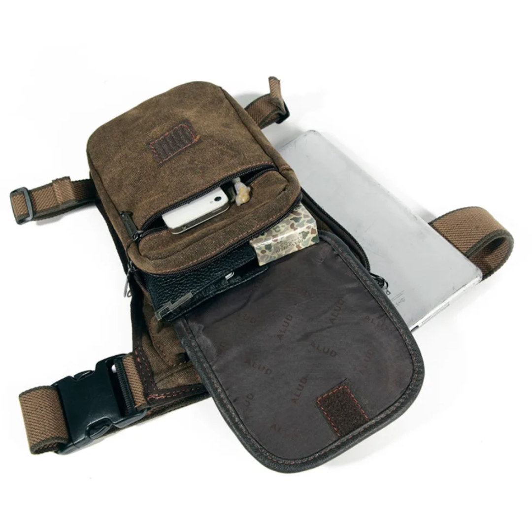 Motorcycle Leg Bag Durable Adjustable Outdoor Pouch