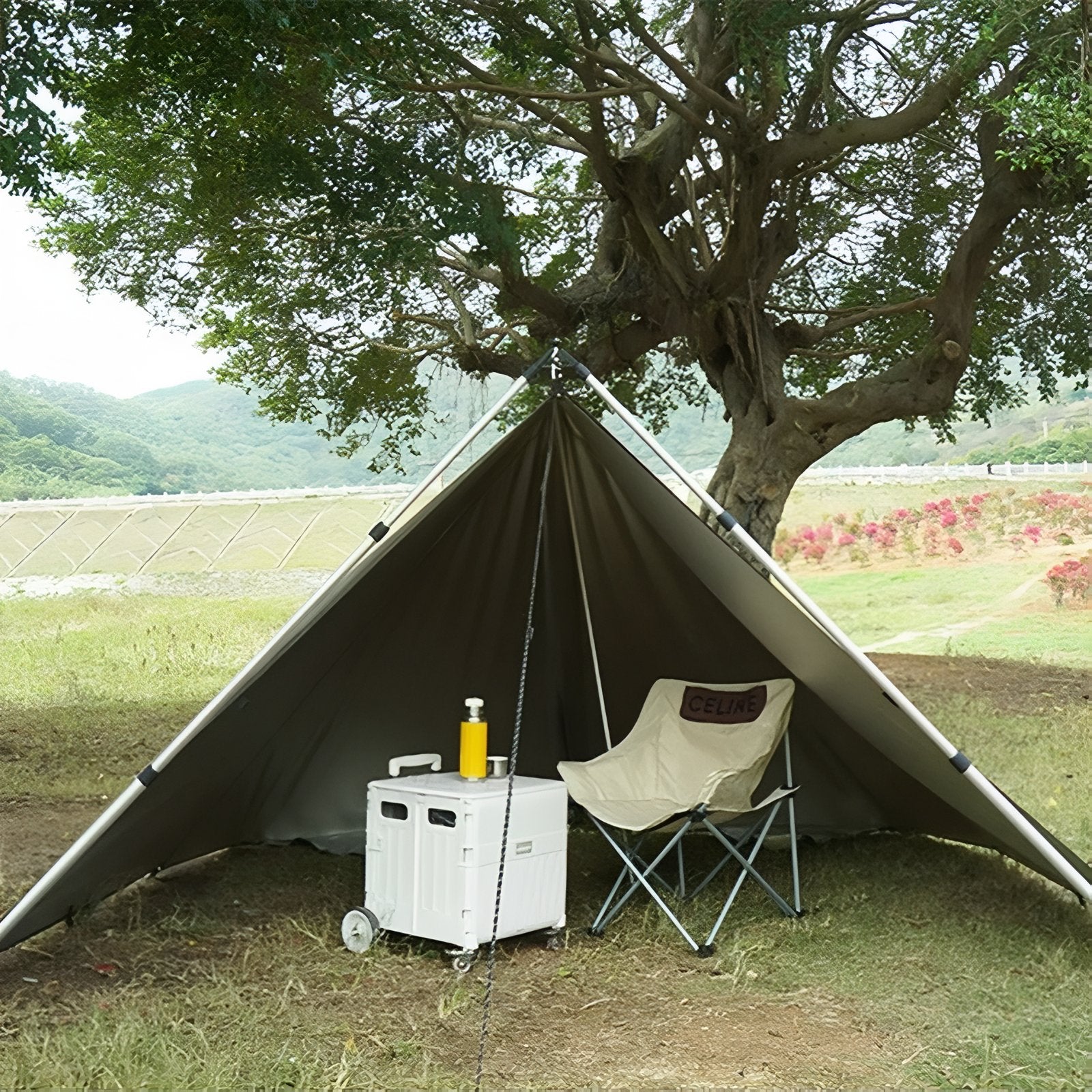 Camping Tarp Lightweight Waterproof Polyester Shelter