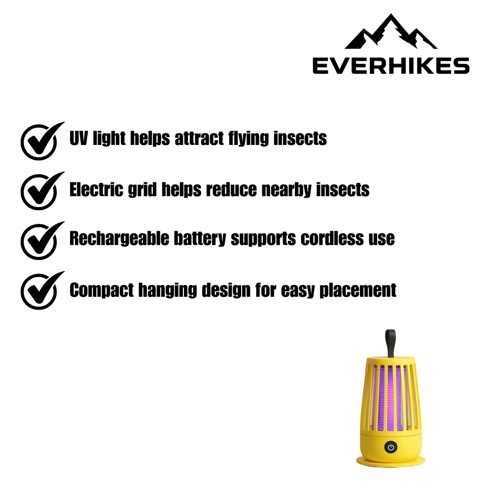 Insect Repellent Lamp, Rechargeable Compact | Everhikes
