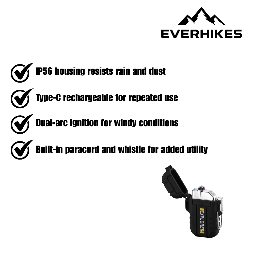 Outdoor Lighter, Windproof Water-Resistant | Everhikes