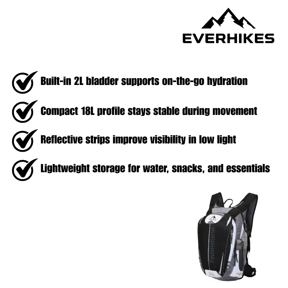 Hydration Backpack, Lightweight Durable Trail Pack | Everhikes