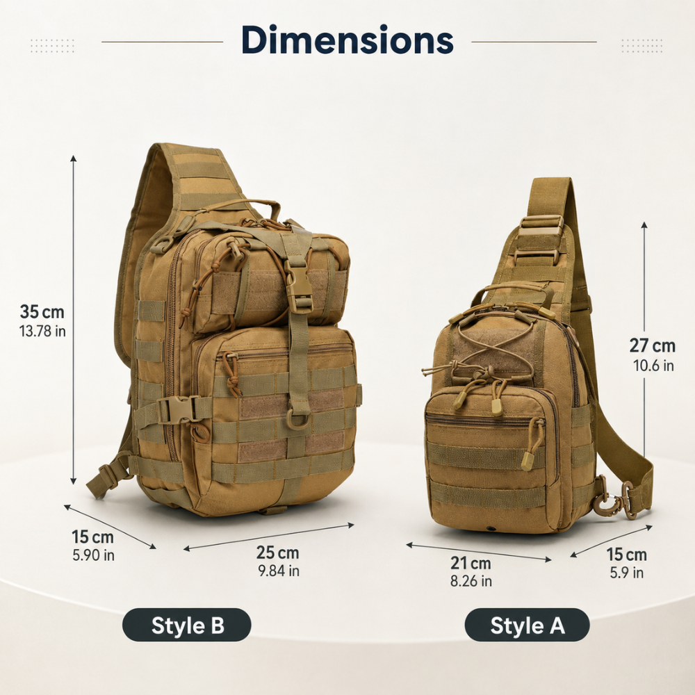 Sling Backpack Durable Water-Resistant Nylon Day Pack | Everhikes