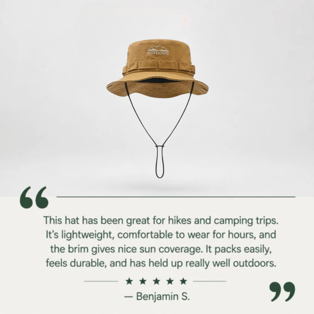 Hiking Hat – Breathable Cotton Packable Sun Hat | Everhikes