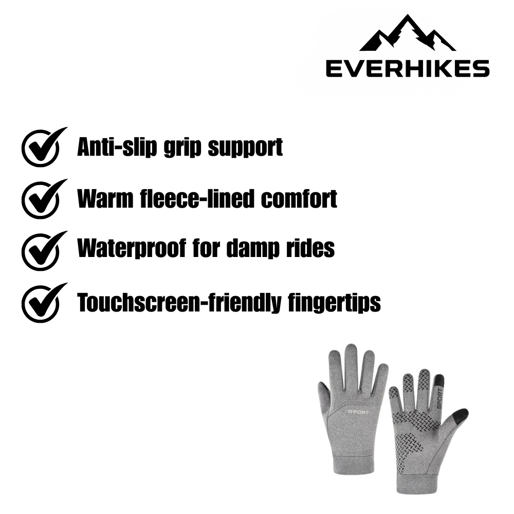 Cycling Gloves, Waterproof Thermal | Everhikes