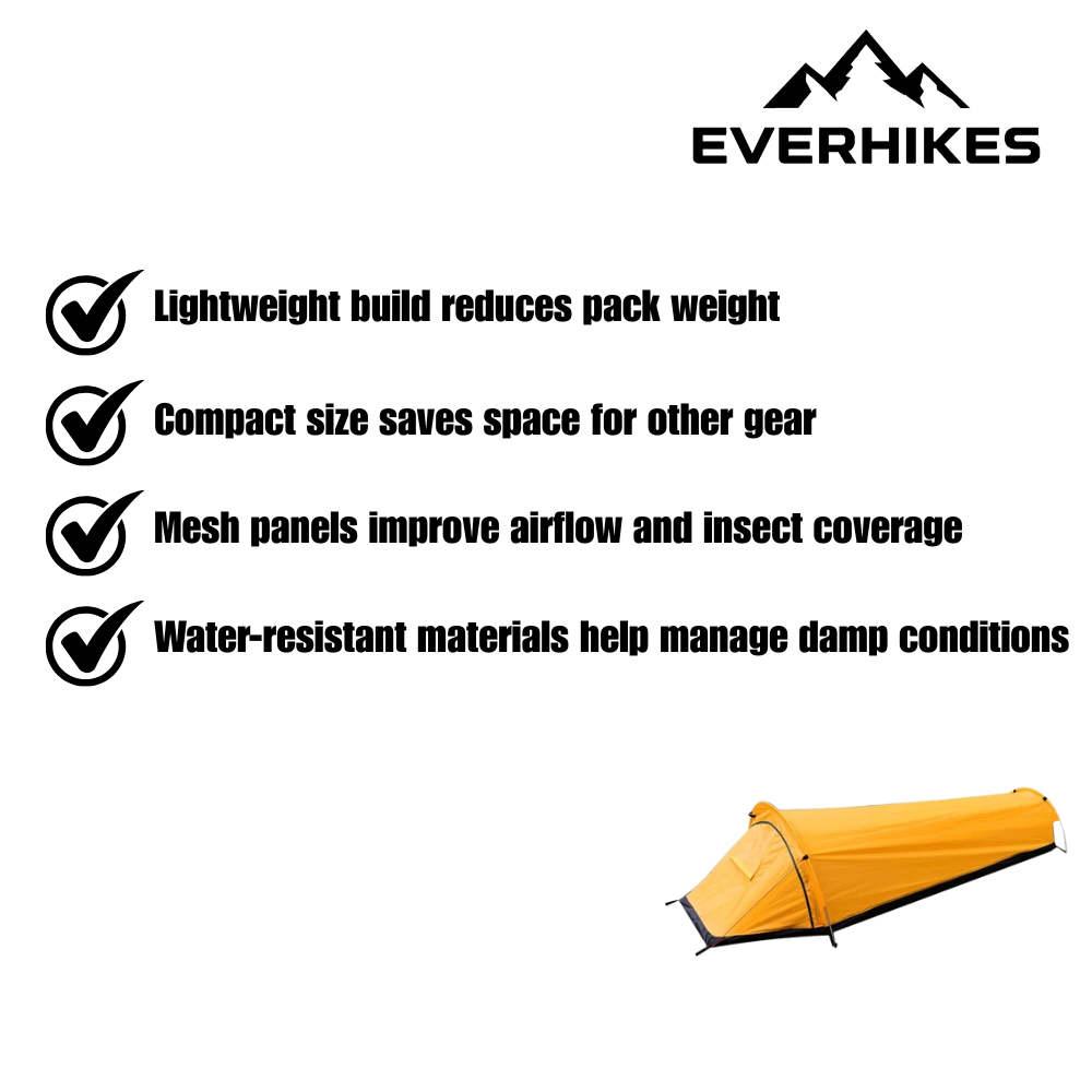 Backpacking Tent Lightweight Waterproof 1-Person Shelter