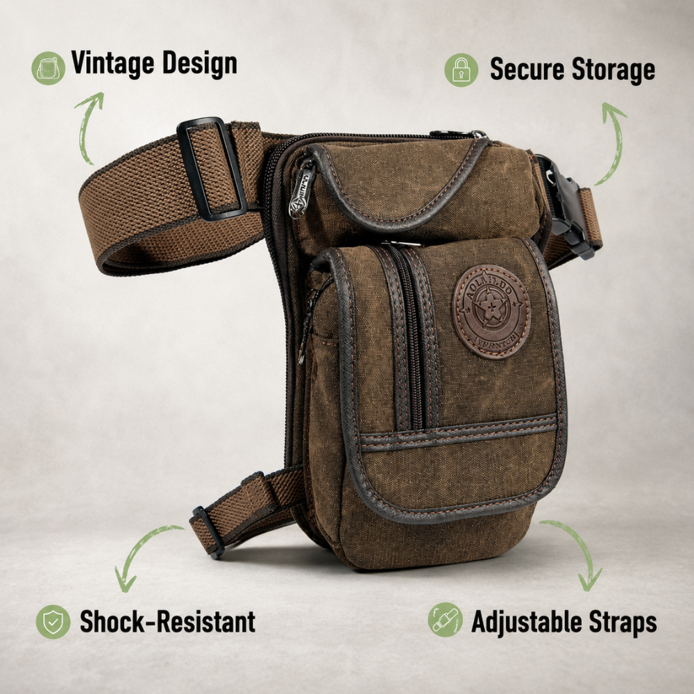 Motorcycle Leg Bag Durable Adjustable Outdoor Pouch