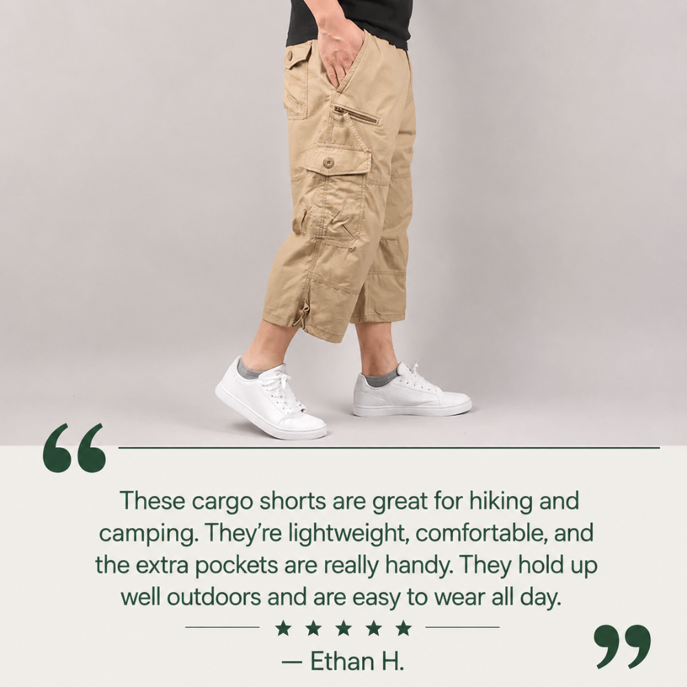 Cargo Shorts, Lightweight Loose-Fit Hiking Shorts | Everhikes