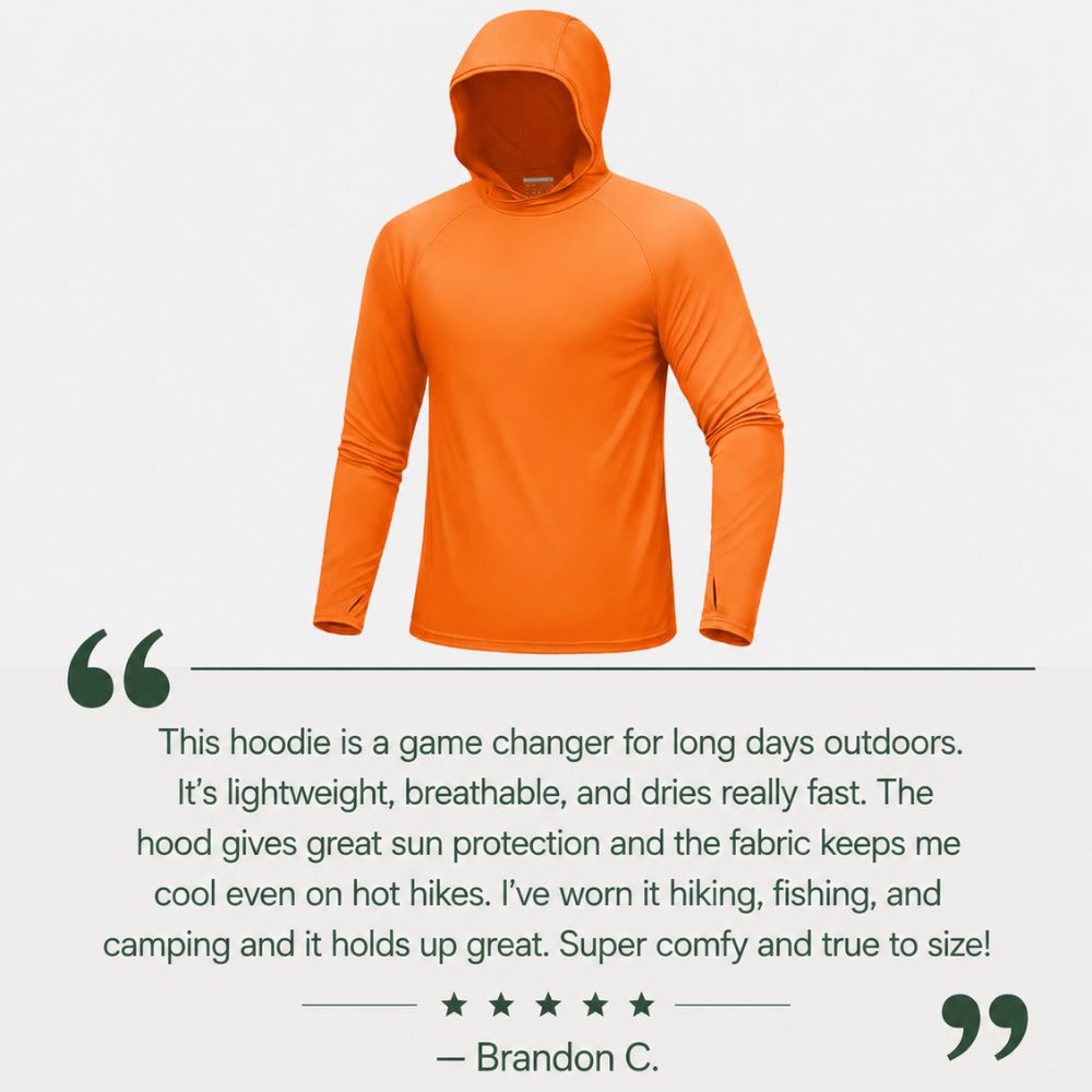 Sun Hoodie Lightweight UPF 50+ Quick-Dry | Everhikes