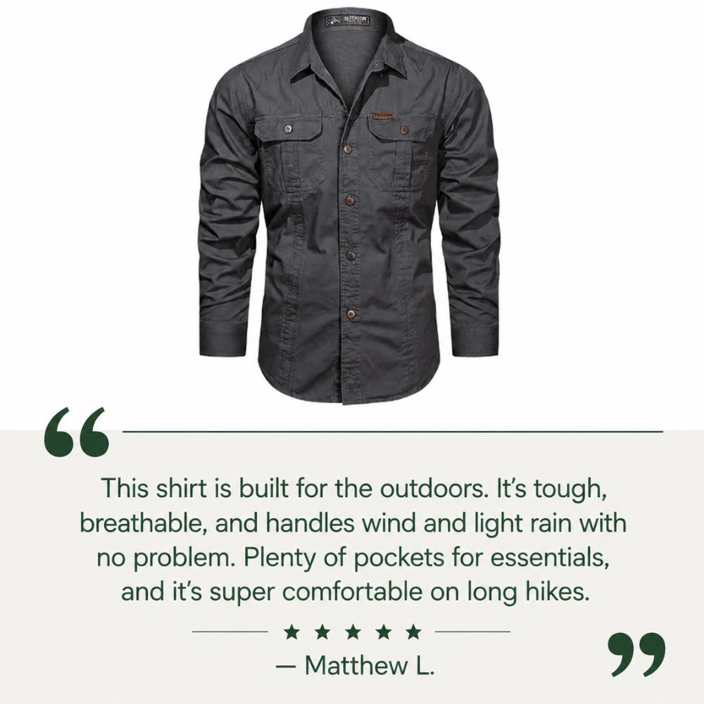 Outdoor Shirt Lightweight Durable Long-Sleeve | Everhikes