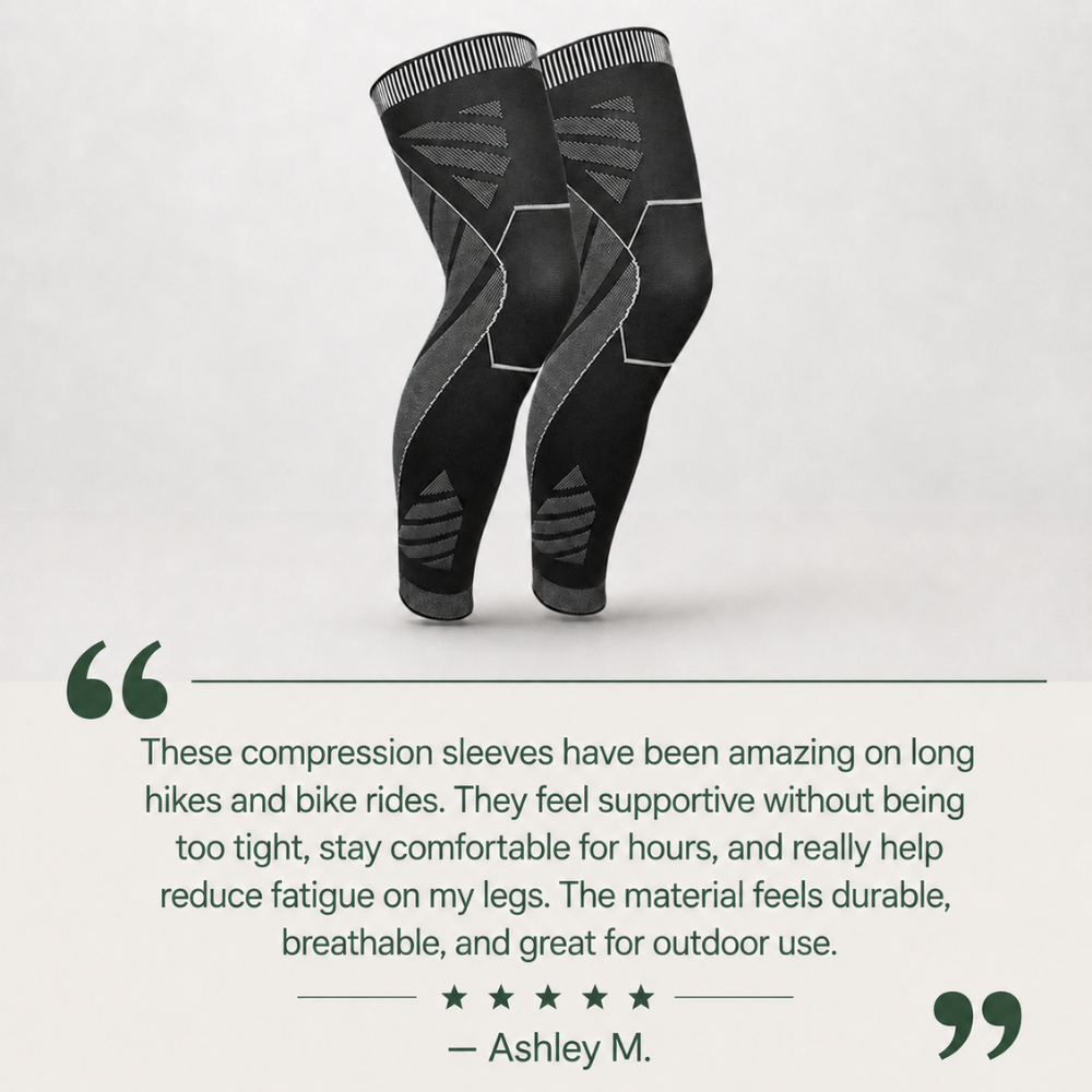 Knee Sleeve Breathable Full-Length Compression Pair | Everhikes