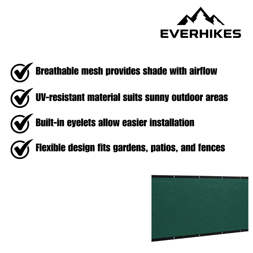 Garden Shade Cloth Breathable UV-Resistant Privacy Mesh