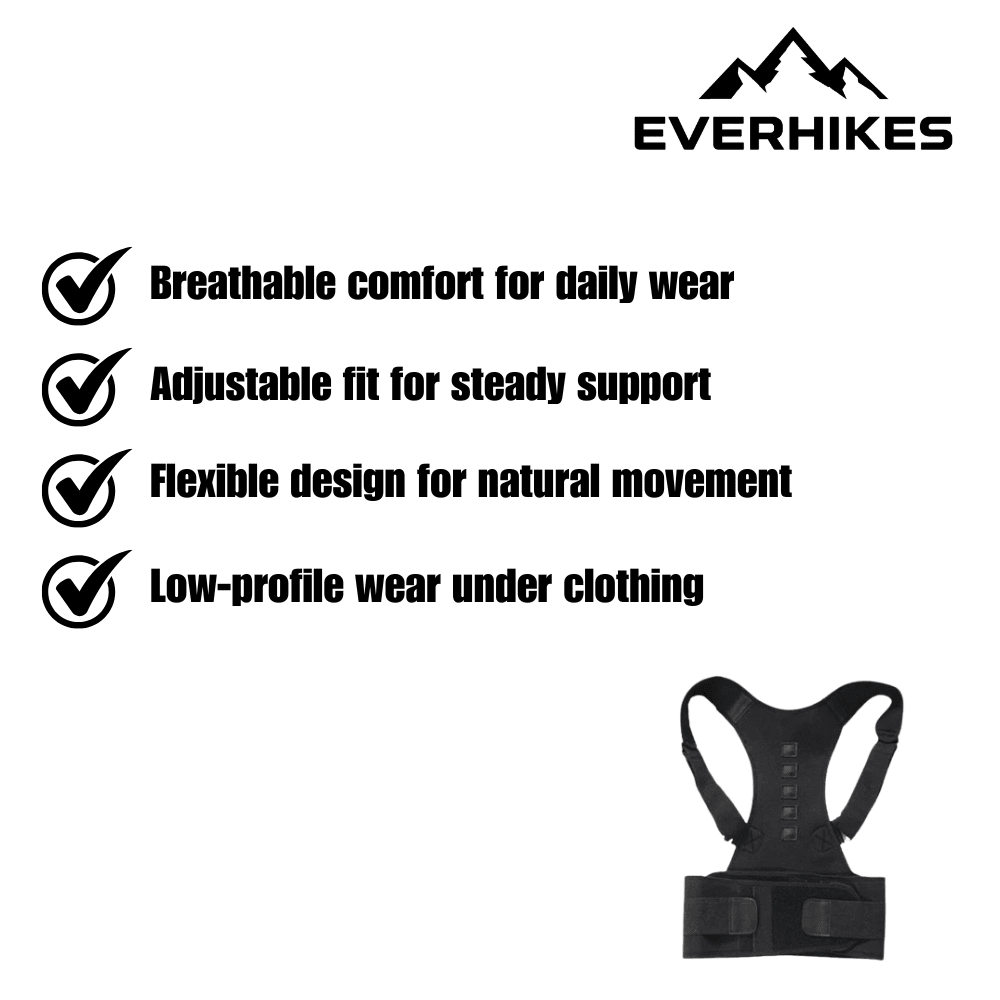 Back Brace, Lightweight Adjustable Support | Everhikes - Everhikes