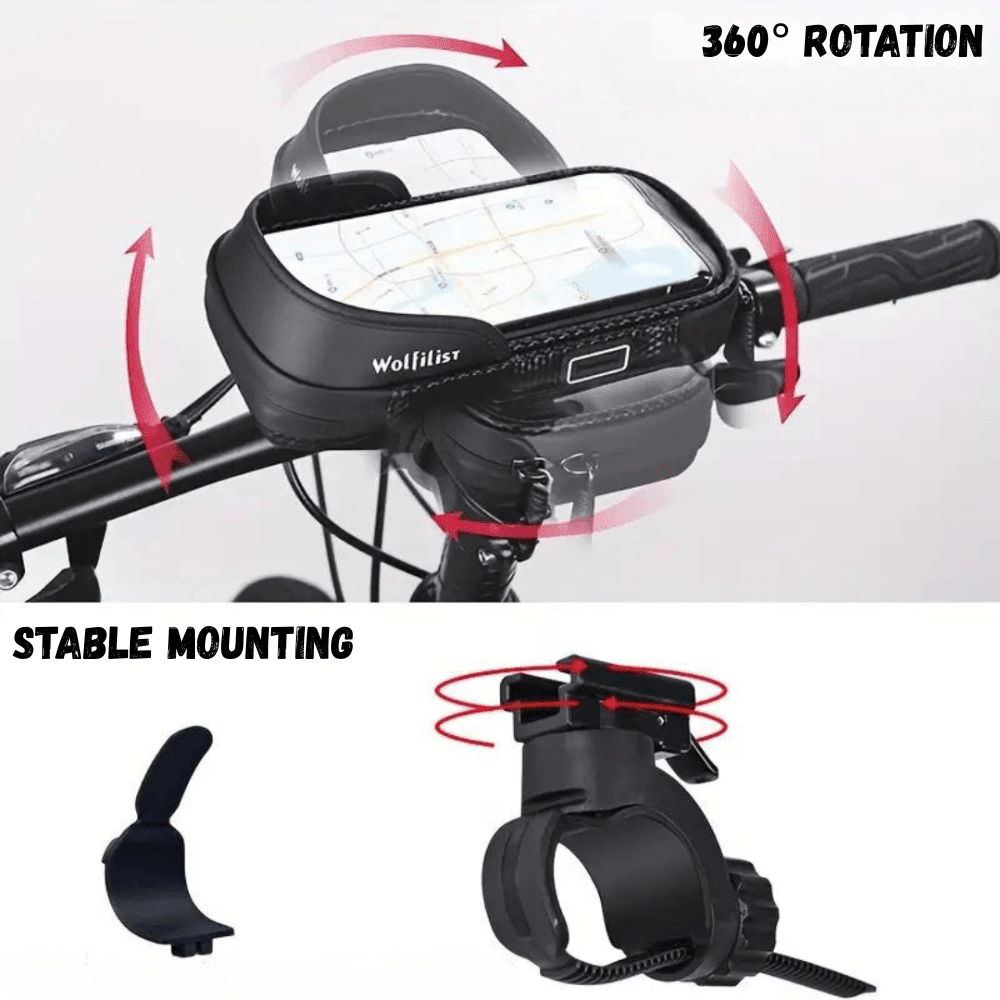 Bike Phone Mount, Water - Resistant Rotatable | Everhikes - Everhikes