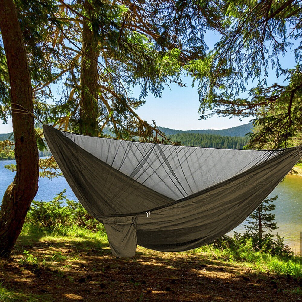 Camping Hammock, Lightweight Polyester with Mosquito Net - Everhikes
