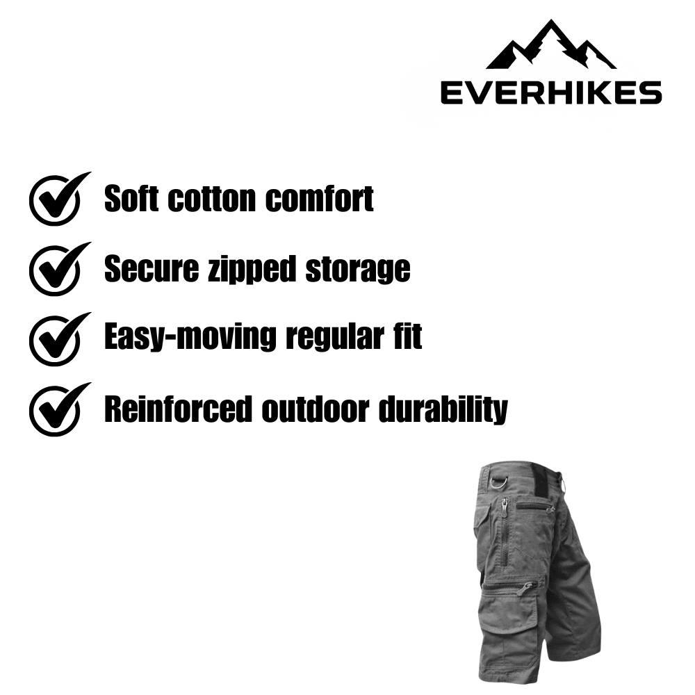 Cargo Shorts, Breathable Cotton Hiking Shorts | Everhikes - Everhikes