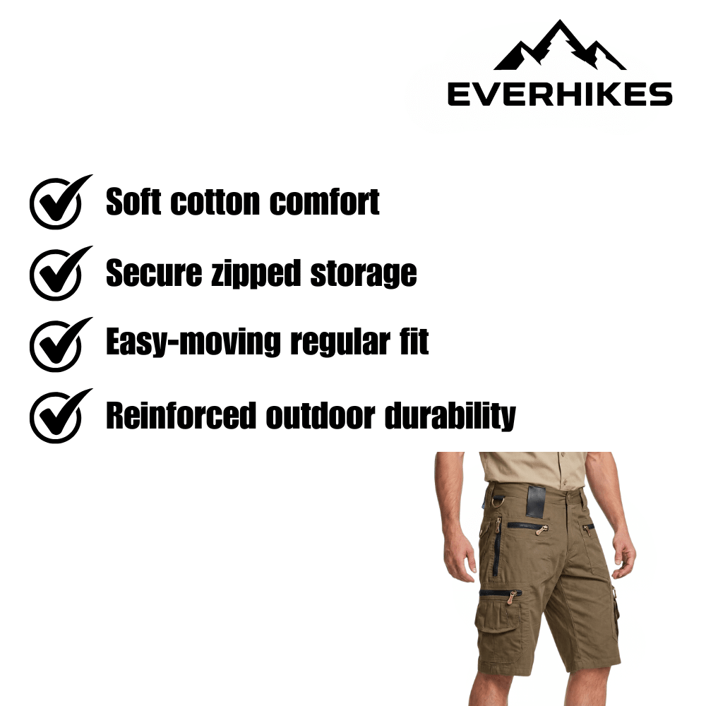 Cargo Shorts, Breathable Cotton Hiking Shorts | Everhikes - Everhikes