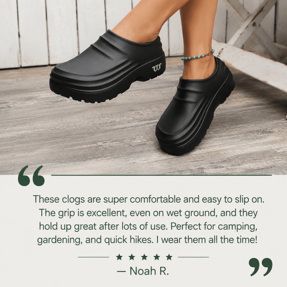 Clogs Water-Resistant Cushioned Slip-On | Everhikes - Everhikes