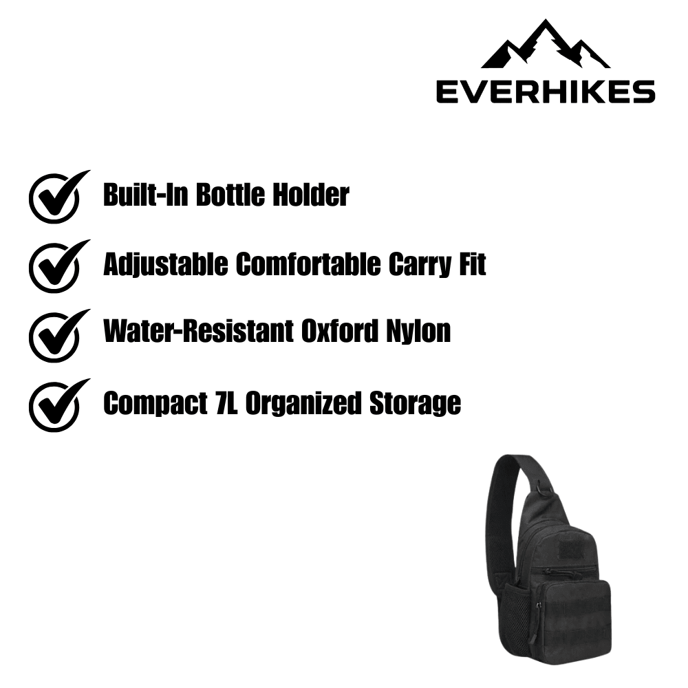 Compact Crossbody Bag – Water-Resistant 7L | Everhikes - Everhikes