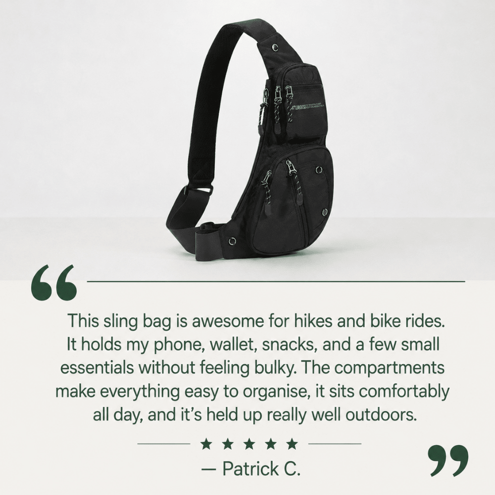 Crossbody Bag – Weather-Resistant Secure Travel Bag - Everhikes