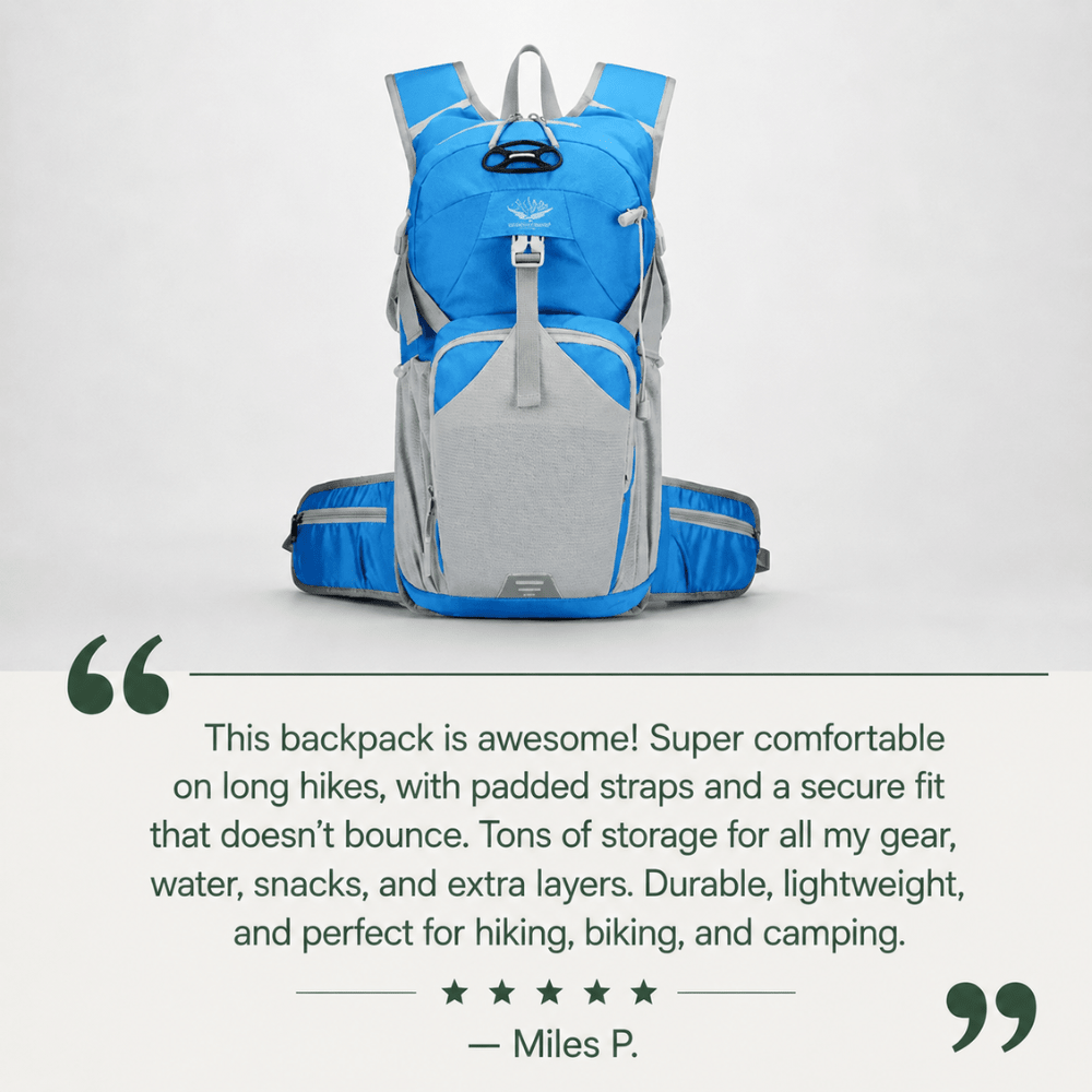 Cycling Backpack, Lightweight Water-Resistant 20L - Everhikes